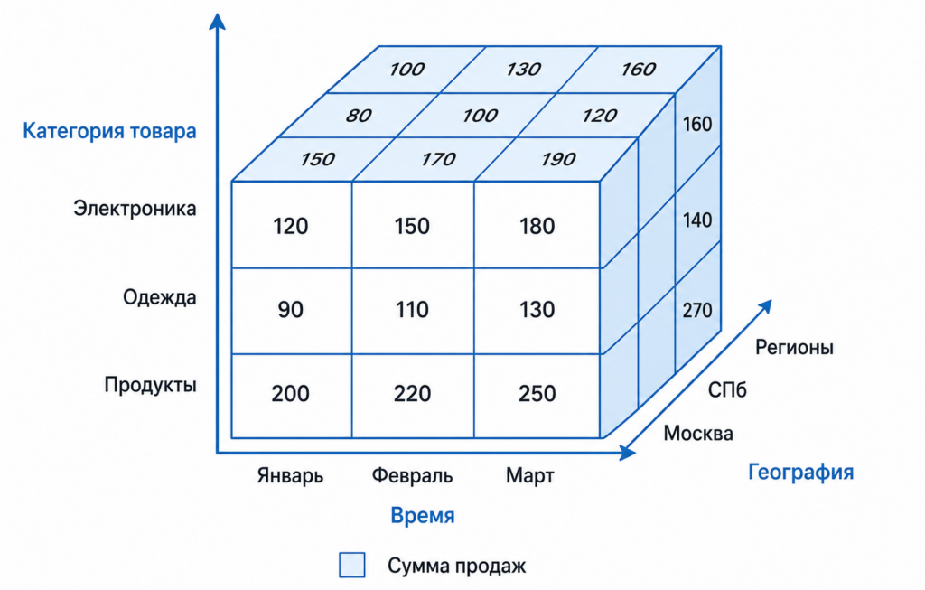 Структура OLAP-куба